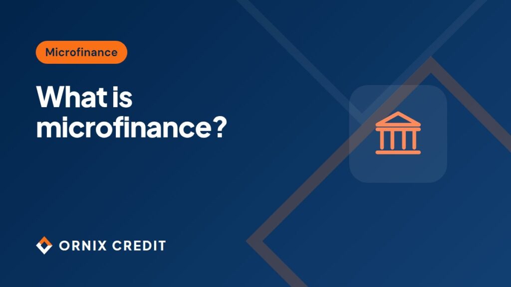 What is microfinance?